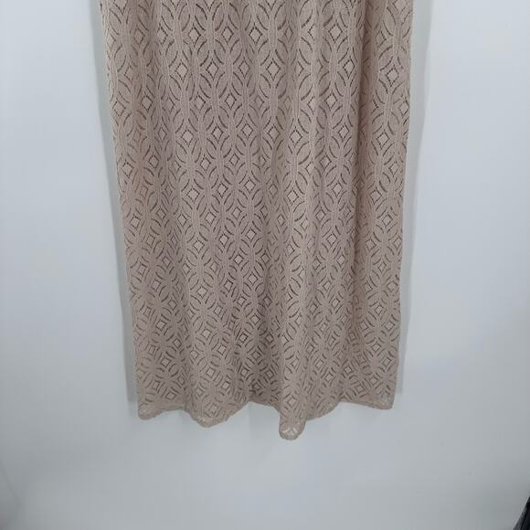 Valentina Naldi Duster Womens One Size Tan Linen Cover Up Sleeveless Tie Front - Picture 10 of 11